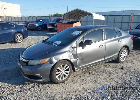 2012 Honda Civic Ex from USA, damaged, VIN 2HGFB2F86CH510545